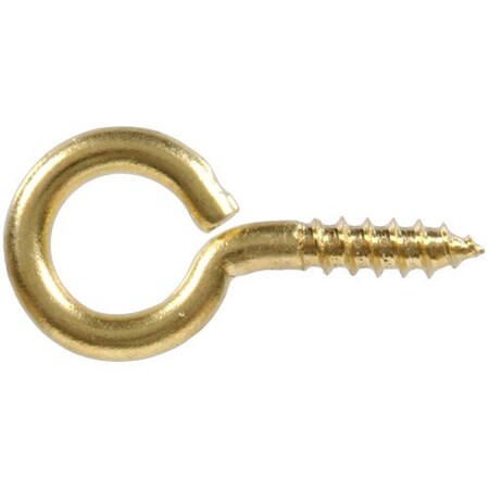 Hillman .106 X 15/16 In. SOLID BRASS SCREW EYE 852419